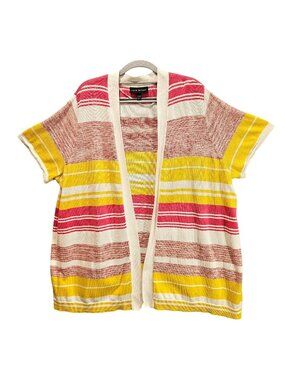Lane Bryant open cardigan Womens 22/24 Colorful office Bright stretchy beachy